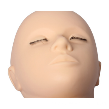 Eyelash extension training mannequin head for eyelash training flat training head